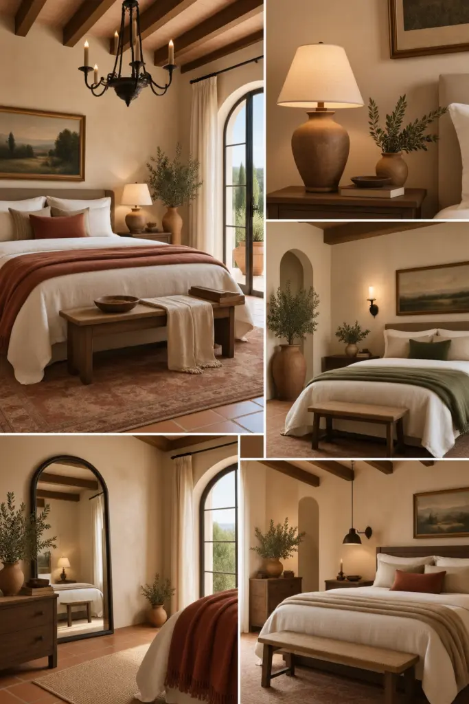 Fresh Tuscan Bedroom Moodboard