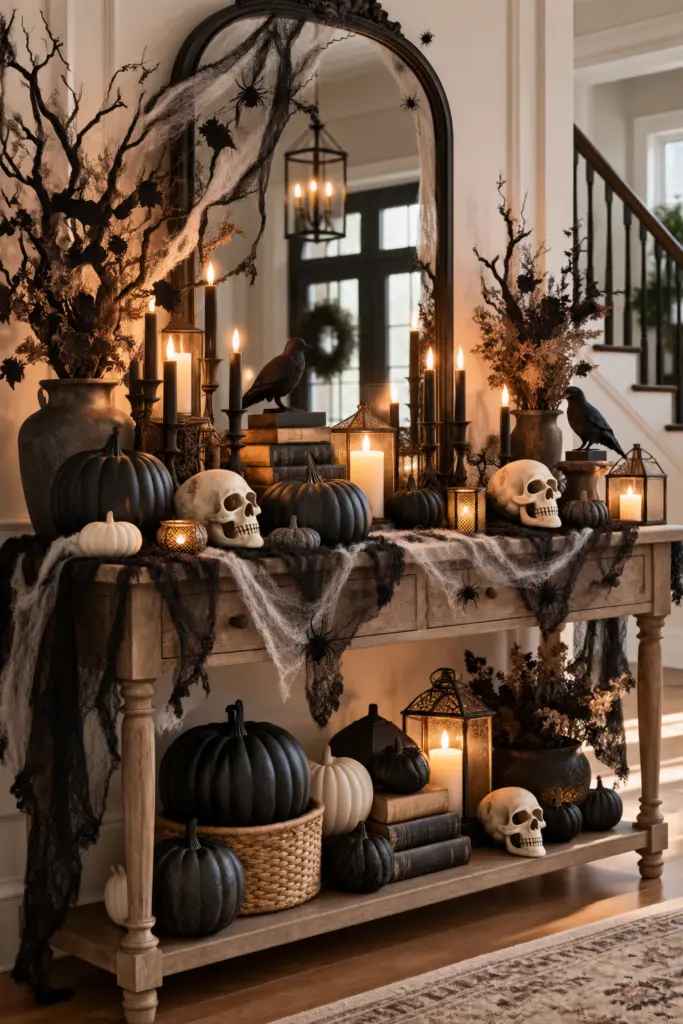 25+ Spooky Halloween Entryway Decor Ideas 10 Gothic Halloween Entryway Decor