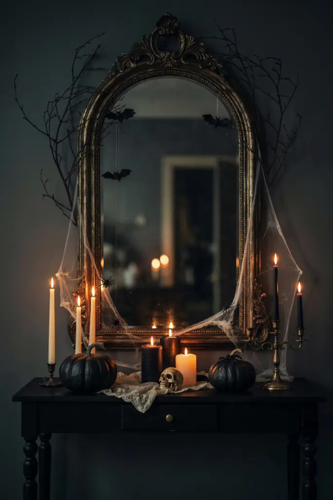 Halloween Mirror with a Magical Haunted Mirror Display