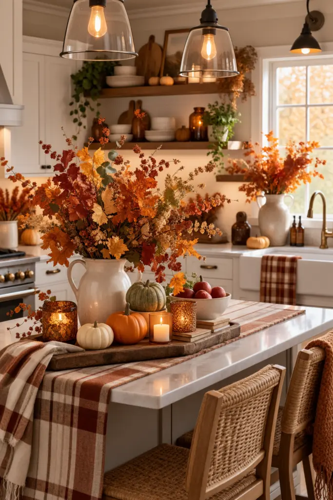 Festive Kitchen Fall Decor Ideas for a Cozy Home 9 Decorate With Autumn Foliage