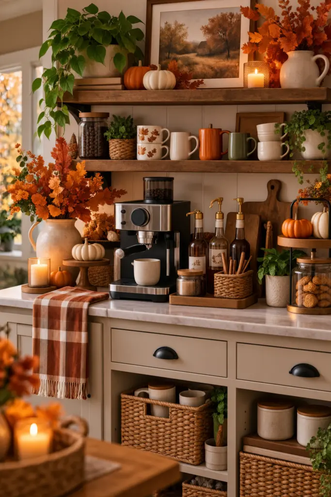  Charming Fall Coffee Bar Decor