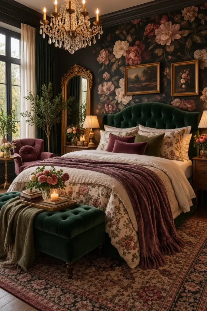 Gorgeous Moody Romantic Bedroom