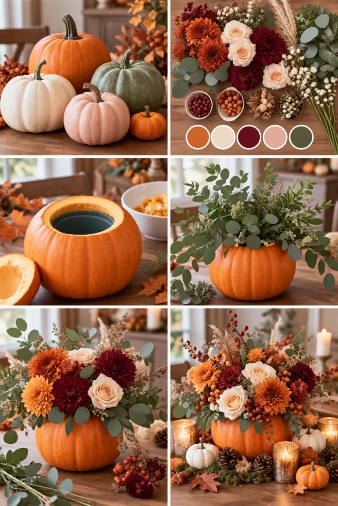 How to Make Pumpkin Centerpieces 22 How to Make a Pumpkin Centerpieces Step by Step