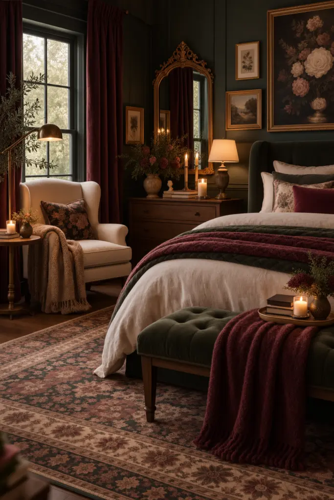 Moody Vintage Bedroom Retreat

