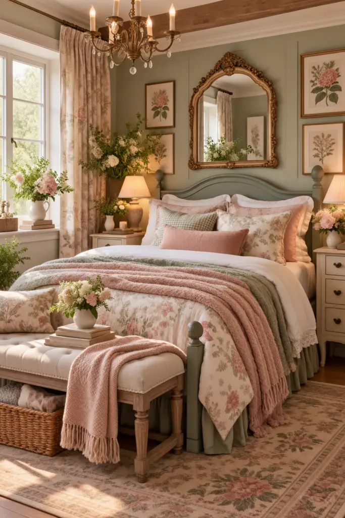 25+ Warm Cozy Cottage Bedroom Ideas 26 Romantic Vintage Cottage Bedroom