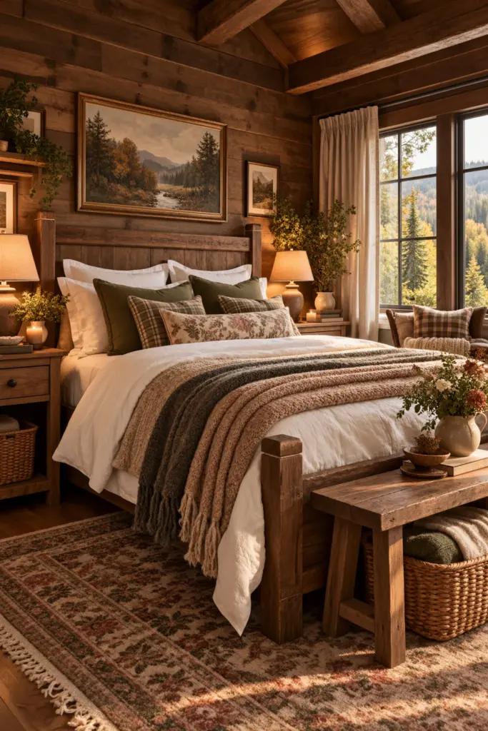 25+ Warm Cozy Cottage Bedroom Ideas 27 Rustic Cabin Cottage Bedroom