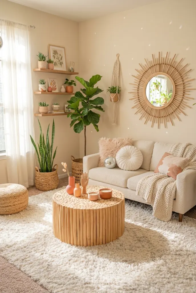 Small Boho Living Room