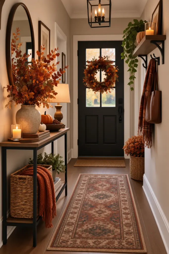 Fall Entryway Decor Ideas (Cozy & Welcoming) 12 Small Fall Entryway Decor