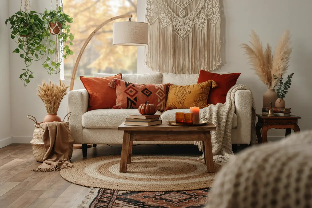 20+ Stunning Fall Boho Living Room Ideas 1 Stunning Fall Boho Living Room Ideas