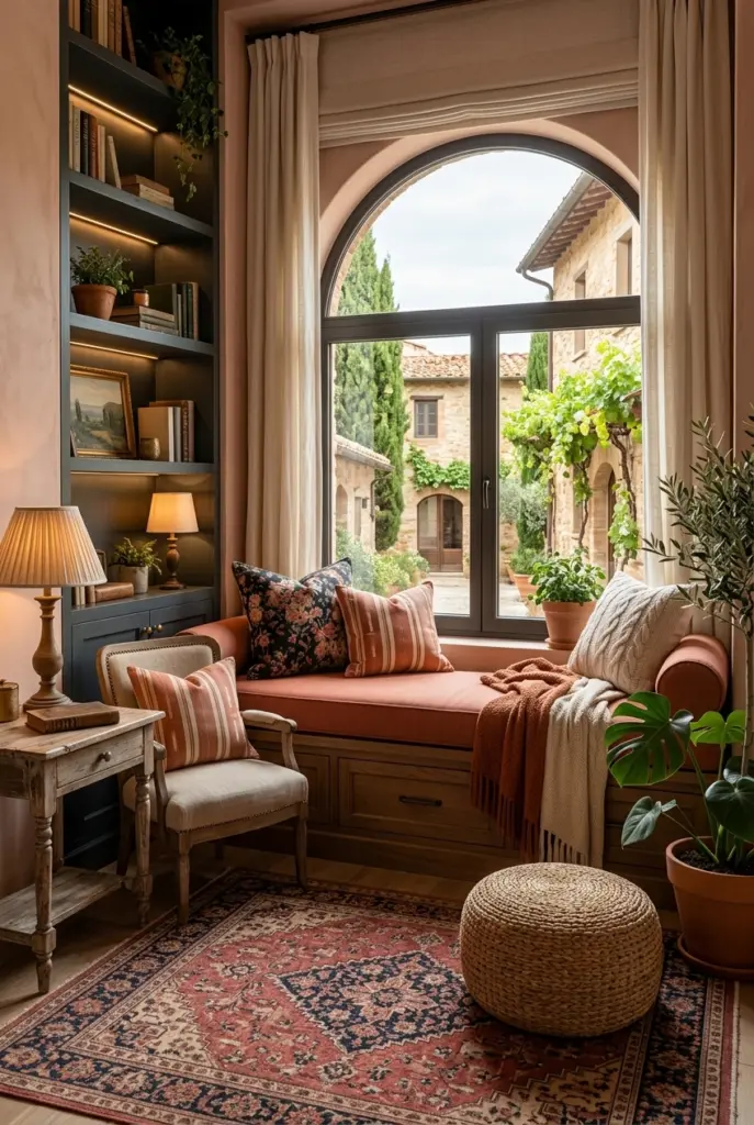 Terracotta Cozy Window Nook
