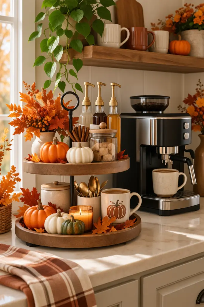 Tiered Tray Coffee Station