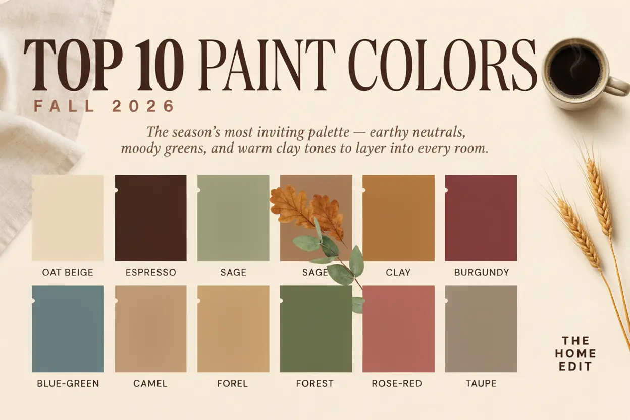Top 10 2026 Fall Paint Colors 1 Top 10 2026 Fall Paint Colors