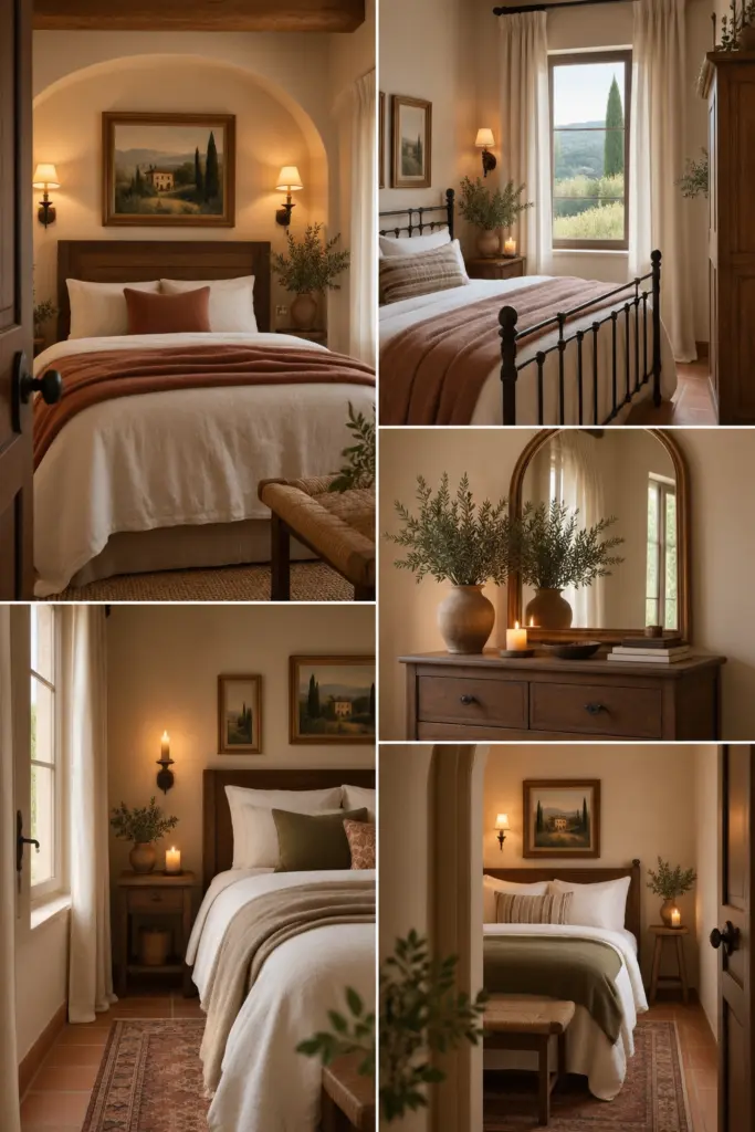 Tuscan Bedroom Moodboard

