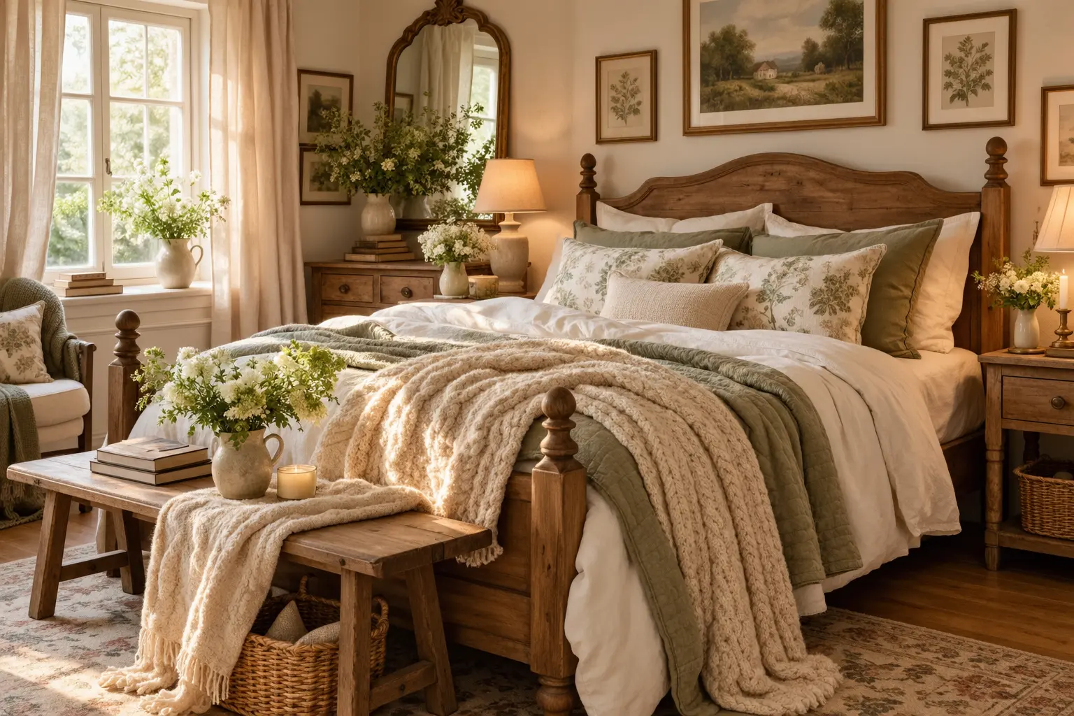 25+ Warm Cozy Cottage Bedroom Ideas 1 Warm Cozy Cottage Bedroom Ideas