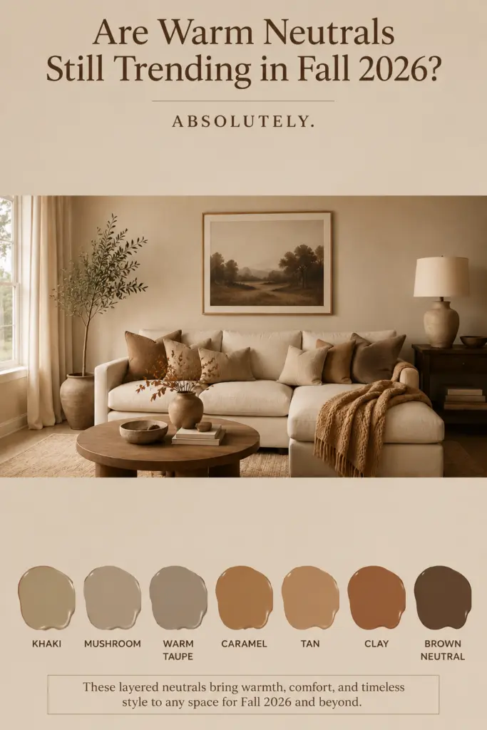 Top 10 2026 Fall Paint Colors 12 Warm Neutrals fall paint colors