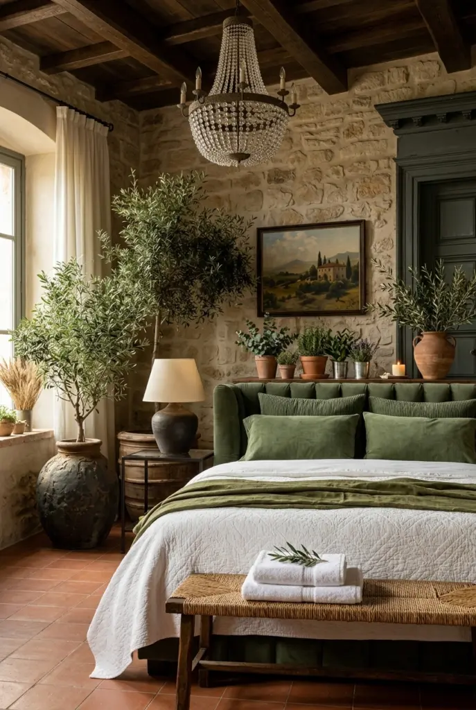 Tuscan Mediterranean Bedroom