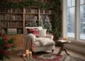 20+ Cozy Christmas Reading Nook Decor Ideas