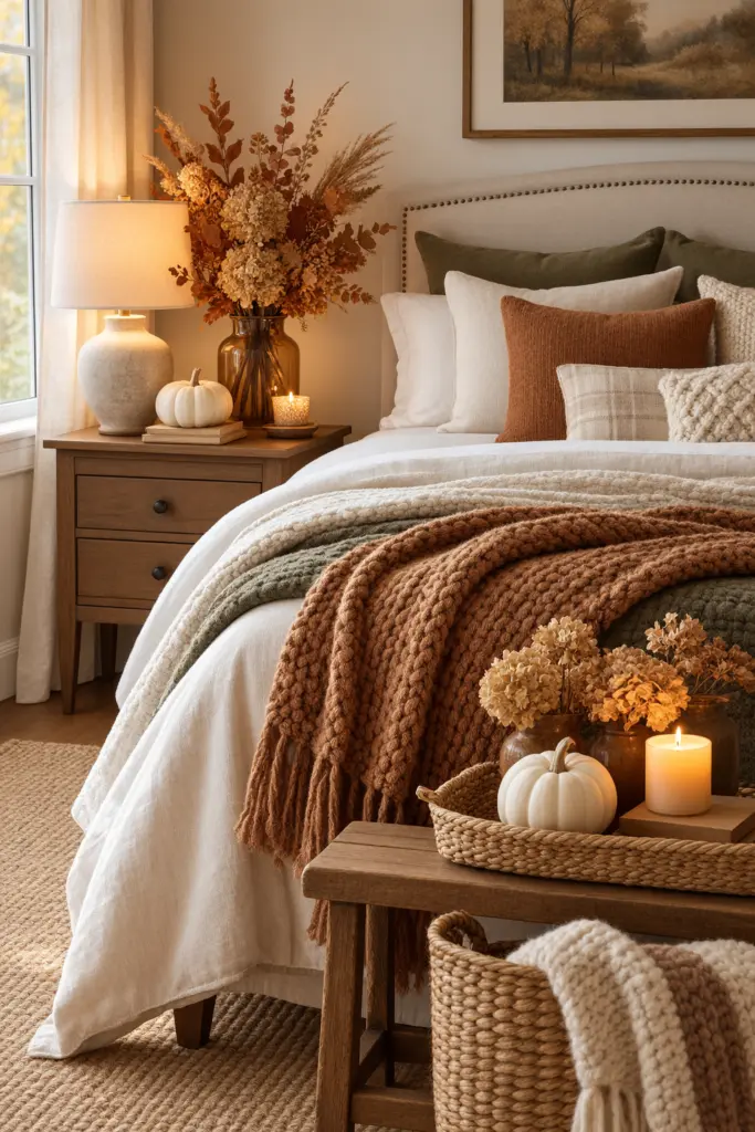 Bedroom Natural Fall Decor
