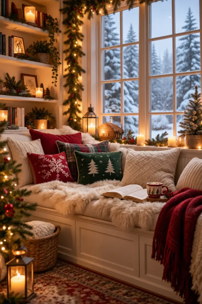  Cozy Christmas Reading Nook