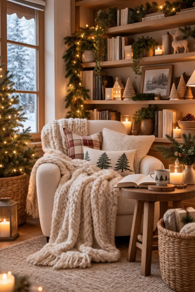 Cozy Holiday Reading Nook