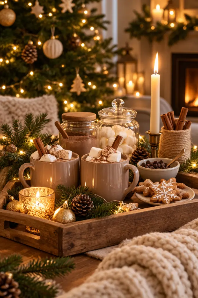 Cozy New Year Hot Chocolate Station