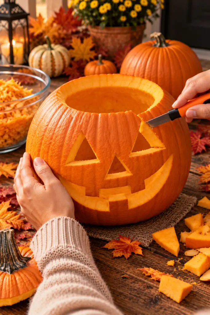 40+ Easy Pumpkin Carving Ideas for Fall & Holidays 27 easy pumpkin carving