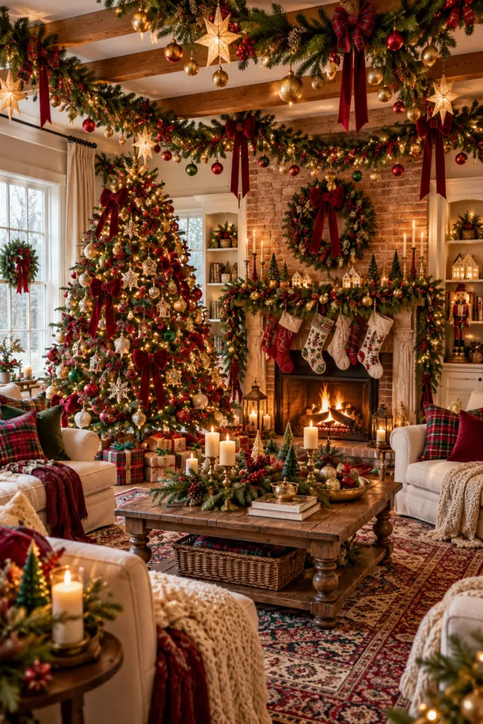 Cozy Maximalist Christmas Decor