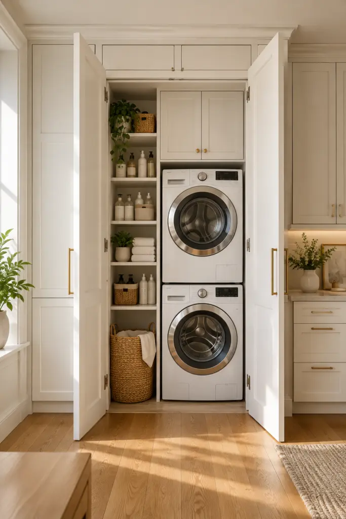25+ Beautiful Apartment Laundry Room Ideas & Designs 3 Beautiful Apartment Laundry Room