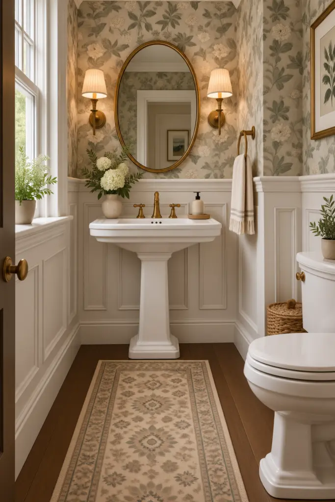 21 Best Wainscoting Bathroom Ideas & Inspo 17 Small Powder Room With Wainscoting Wall