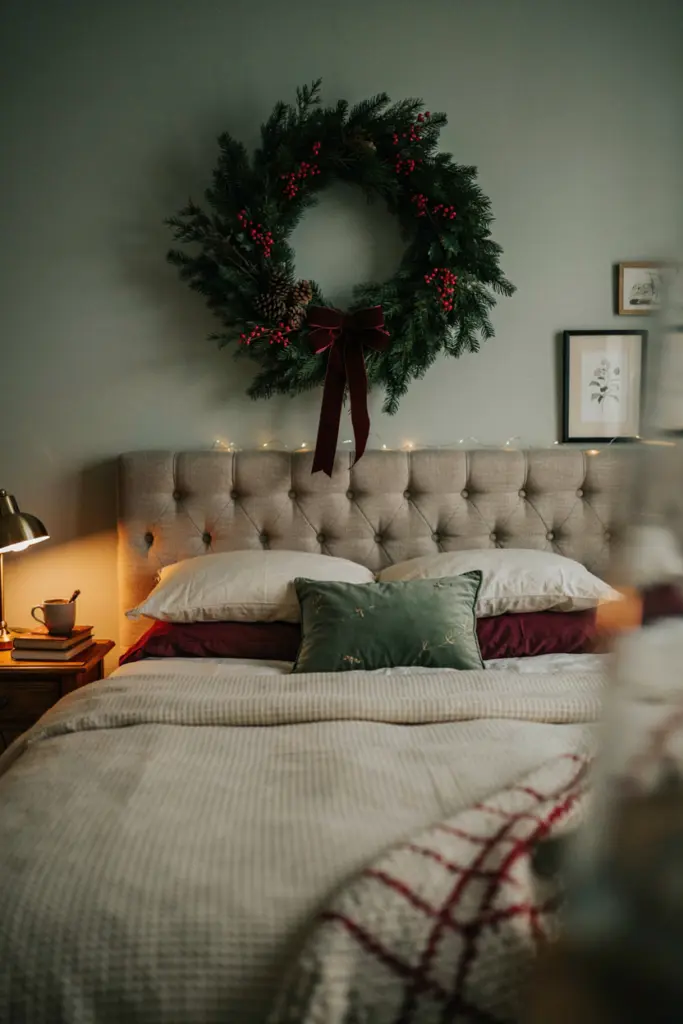 Christmas Decorations for Bedroom with Wreath

