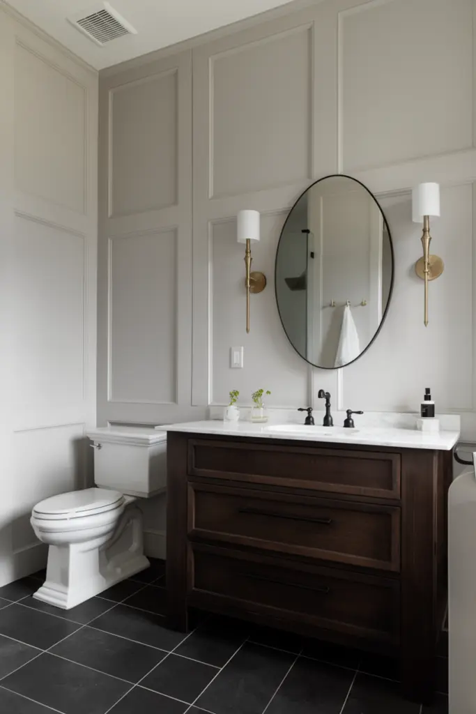 21 Best Wainscoting Bathroom Ideas & Inspo 15 Full-Height Paneling Bathroom