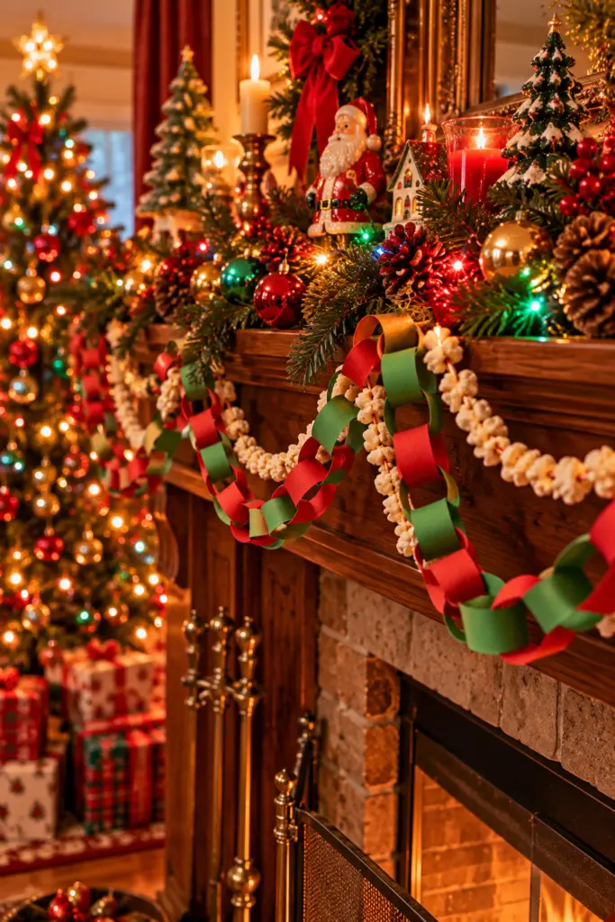 90s Christmas Aesthetic - 30 Cozy Magical Holiday Decorating Ideas 17 Handmade Christmas Garlands
