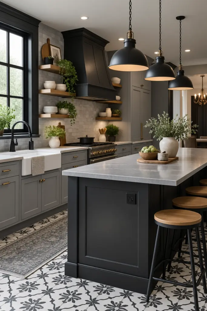  Stunning Monochrome Kitchen