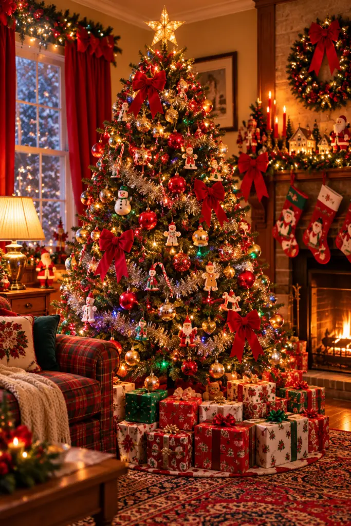 90s Christmas Aesthetic - 30 Cozy Magical Holiday Decorating Ideas 2 Decorate a Colorful Christmas Tree
