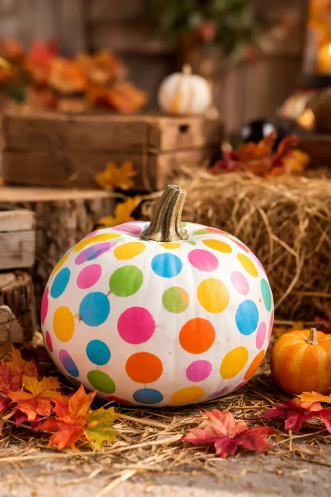 Polka Dot Pumpkin