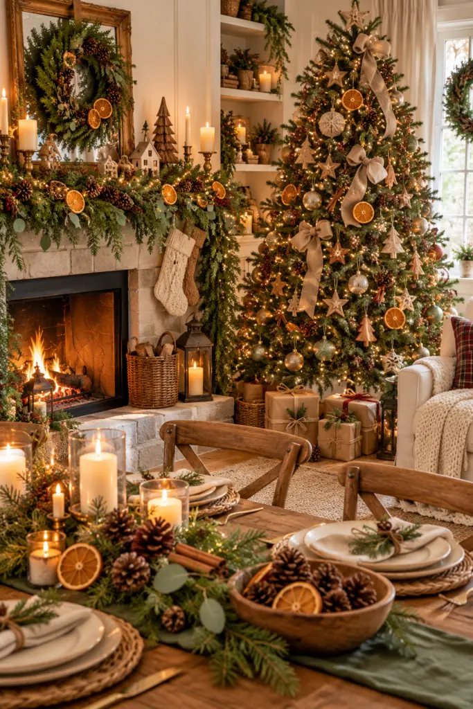 Christmas 2026 trends with Natural Greenery and Woodland 