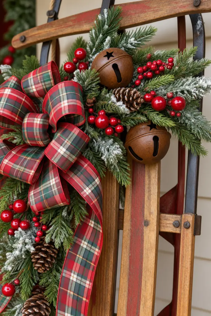 25+ Christmas Sled Decoration Ideas & Photos 17 Tips for Christmas Sled Decoration