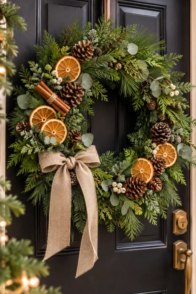 17 Easy DIY Christmas Crafts Using Natural Materials 14 Christmas Crafts | DIY Citrus Wreath