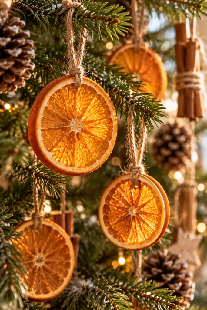 17 Easy DIY Christmas Crafts Using Natural Materials 11 Dried Orange Slice Ornaments
