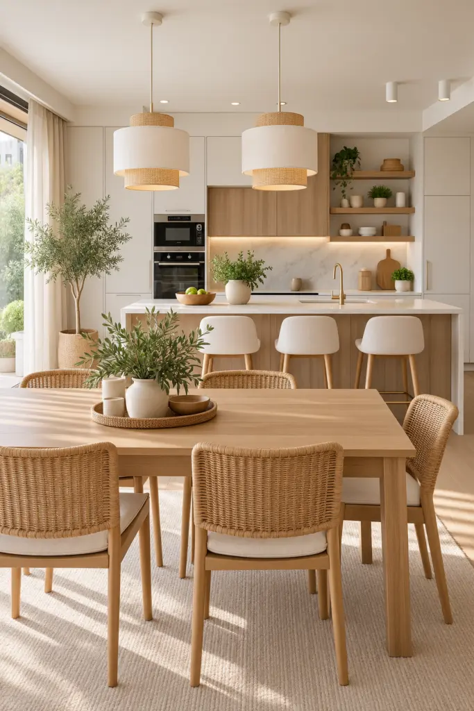 30 Beautiful Open Kitchen Designs Ideas & Inspirations 9 Scandinavian-Inspired Open Kitchen