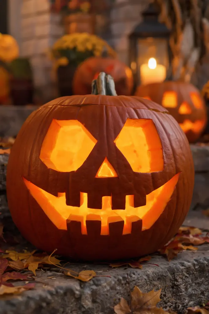 40+ Easy Pumpkin Carving Ideas for Fall & Holidays 23 skull-inspired pumpkin