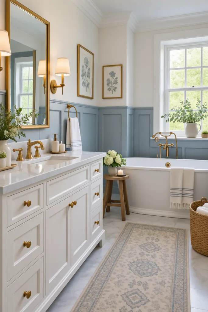 21 Best Wainscoting Bathroom Ideas & Inspo 3 21 Best Wainscoting Bathroom Ideas & Inspo
