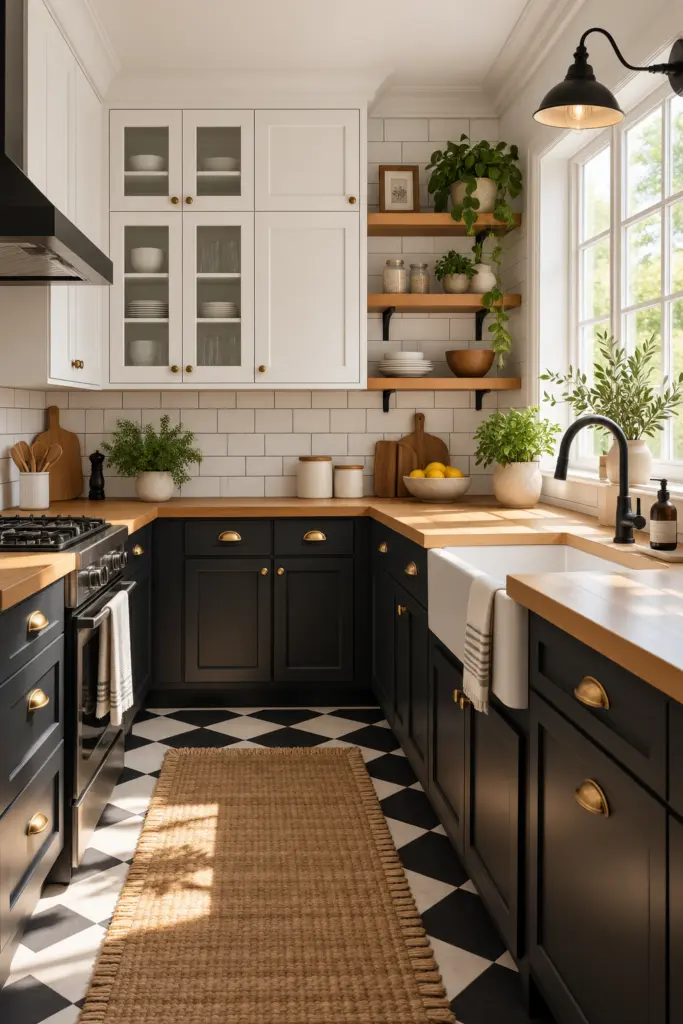 Sunlit Modern Farmhouse Kitchen