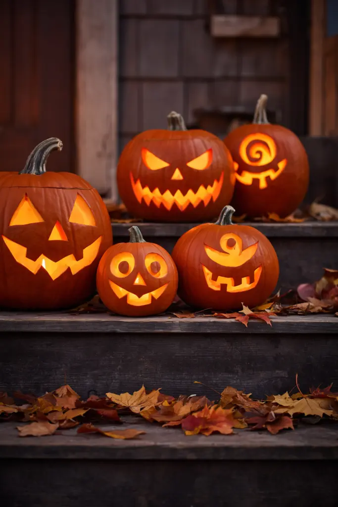 40+ Easy Pumpkin Carving Ideas for Fall & Holidays 2 Traditional Smiling Jack-o'-Lantern Easy Pumpkin Carving