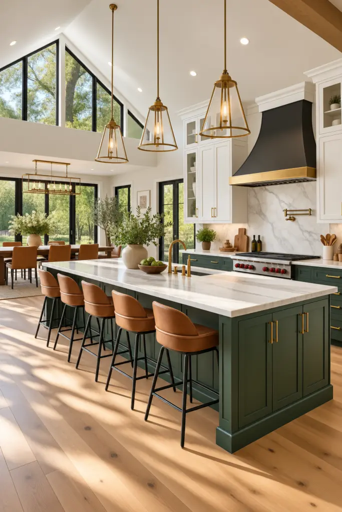 30 Beautiful Open Kitchen Designs Ideas & Inspirations 14 Two-Tone Kitchen Cabinets