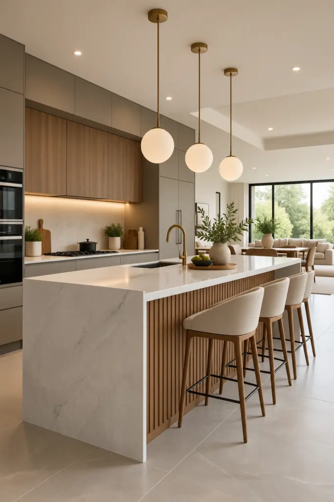 30 Beautiful Open Kitchen Designs Ideas & Inspirations 5 Minimalist Contemporary Open Kitchen