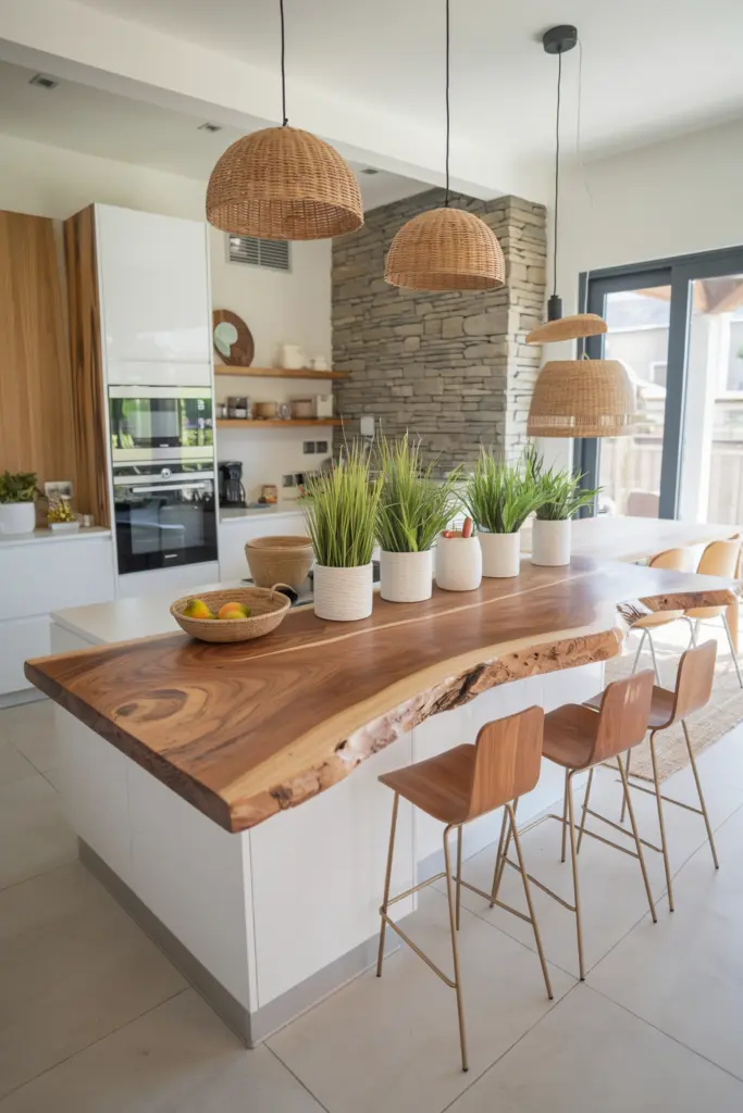 30 Beautiful Open Kitchen Designs Ideas & Inspirations 2 Warm Wood and White Open Kitchen Designs